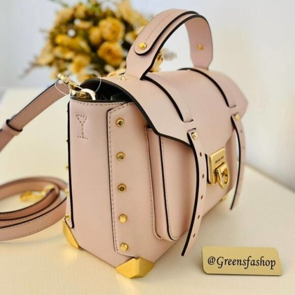 Michael Kors Purse Manhattan Satchel Crossbody bag new - Picture 3 of 11